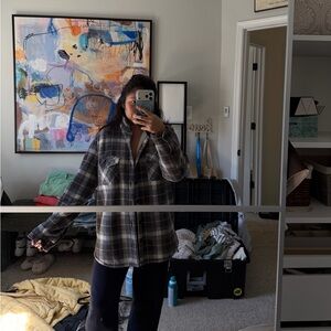 fleece lined plaid jacket